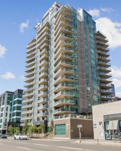 1702-530 12 Avenue Sw, Calgary, AB - Outdoor With Balcony With Facade