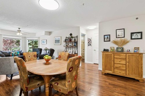 3238-1818 Simcoe Boulevard Sw, Calgary, AB - Indoor Photo Showing Dining Room