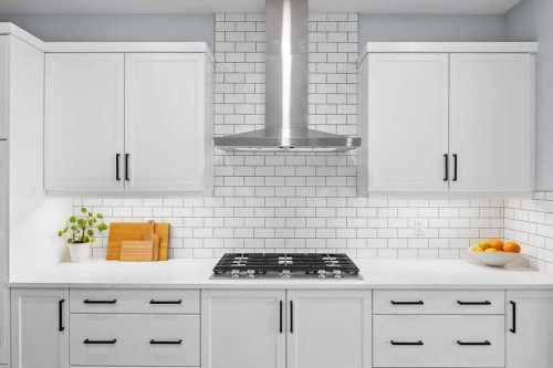 338 Magnolia Way Se, Calgary, AB - Indoor Photo Showing Kitchen With Upgraded Kitchen