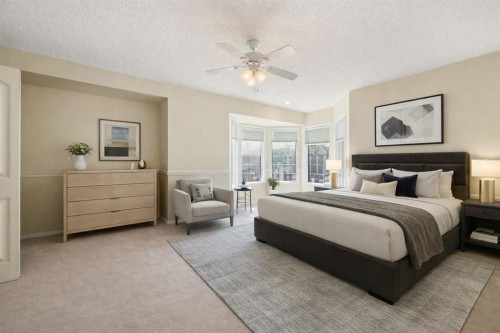 81 Prominence View Sw, Calgary, AB - Indoor Photo Showing Bedroom