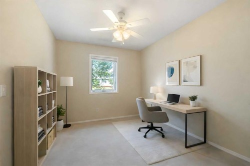 81 Prominence View Sw, Calgary, AB - Indoor Photo Showing Office