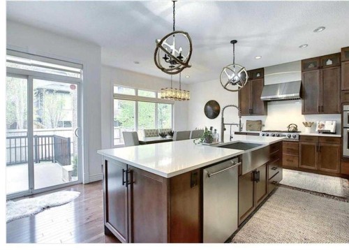 210 Panatella Heath Nw, Calgary, AB - Indoor Photo Showing Kitchen With Upgraded Kitchen