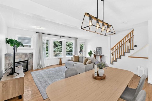 357 Regal Park Ne, Calgary, AB - Indoor With Fireplace