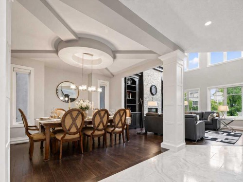 123 Aspen Summit Heath Sw, Calgary, AB - Indoor Photo Showing Dining Room