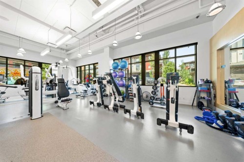 105-2231 Mahogany Boulevard Se, Calgary, AB - Indoor Photo Showing Gym Room