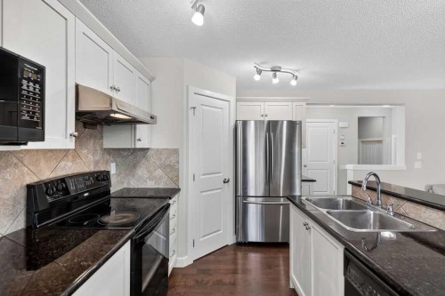 230 Evermeadow Avenue Sw, Calgary, AB - Indoor Photo Showing Kitchen With Double Sink