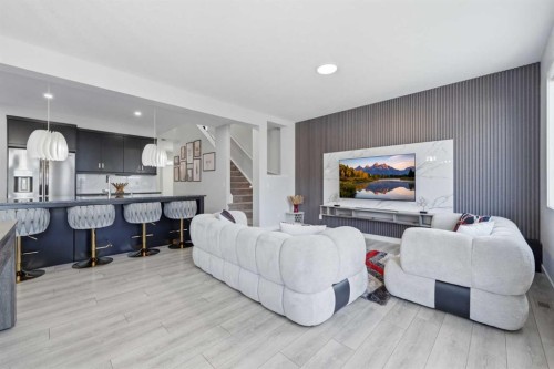 51 Setonstone Row Se, Calgary, AB - Indoor Photo Showing Living Room