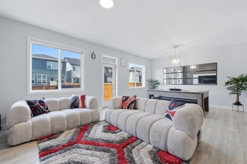 51 Setonstone Row Se, Calgary, AB - Indoor Photo Showing Living Room