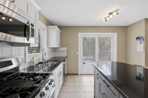 142 Riverview Circle Se, Calgary, AB - Indoor Photo Showing Kitchen With Double Sink