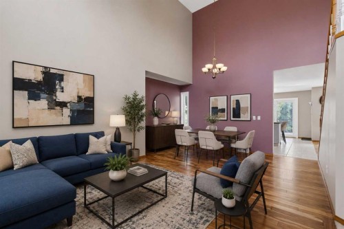 142 Riverview Circle Se, Calgary, AB - Indoor Photo Showing Living Room