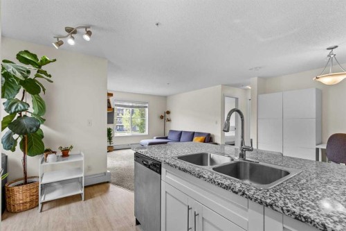 2201-81 Legacy Boulevard Se, Calgary, AB - Indoor Photo Showing Kitchen With Double Sink