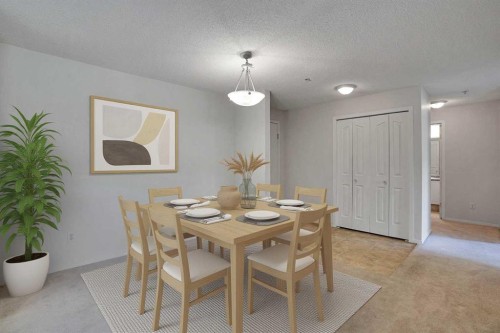 219-4000 Citadel Meadow Point Nw, Calgary, AB - Indoor Photo Showing Dining Room