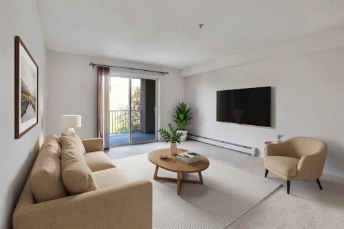 219-4000 Citadel Meadow Point Nw, Calgary, AB - Indoor Photo Showing Living Room