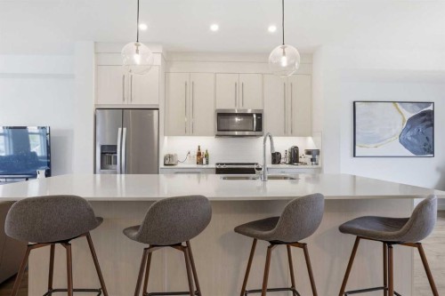 154 Merganser Drive West, Chestermere, AB - Indoor Photo Showing Kitchen With Stainless Steel Kitchen With Upgraded Kitchen