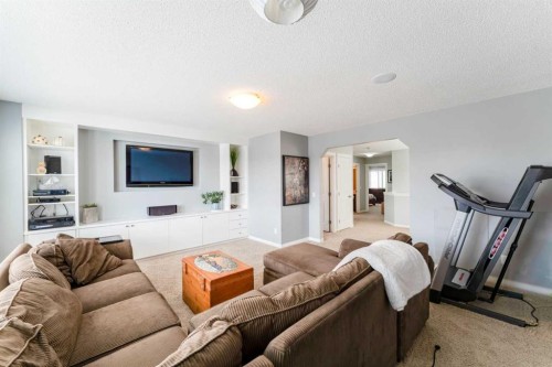 47 Panatella Bay Nw, Calgary, AB - Indoor Photo Showing Living Room