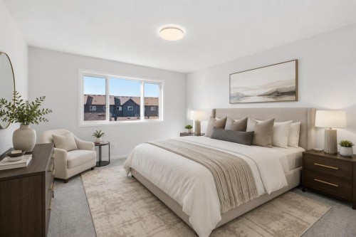 572 Belmont Heath Sw, Calgary, AB - Indoor Photo Showing Bedroom
