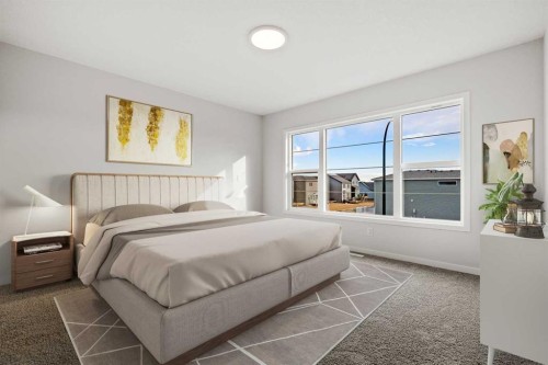 83 Wolf Hollow Rise Se, Calgary, AB - Indoor Photo Showing Bedroom