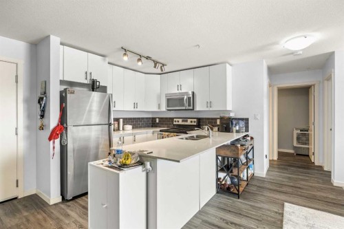 2210-181 Skyview Ranch Manor Ne, Calgary, AB - Indoor Photo Showing Kitchen With Stainless Steel Kitchen With Double Sink