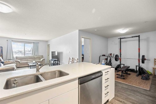 2210-181 Skyview Ranch Manor Ne, Calgary, AB - Indoor Photo Showing Kitchen With Double Sink