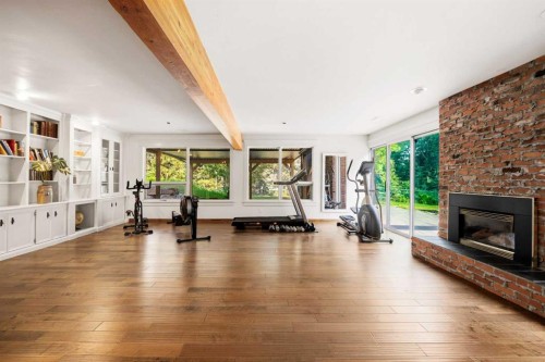15 Elbow River Point, Rural Rocky View County, AB - Indoor Photo Showing Gym Room