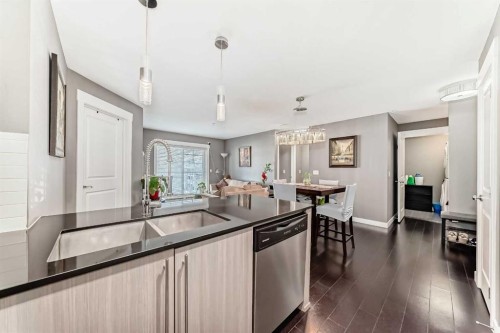 3313-11 Mahogany Row Se, Calgary, AB - Indoor Photo Showing Kitchen With Upgraded Kitchen