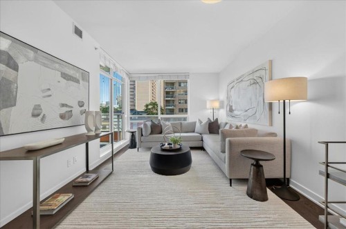 414-626 14 Avenue Sw, Calgary, AB - Indoor Photo Showing Living Room
