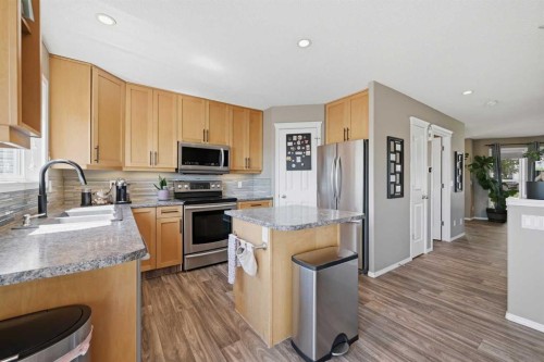 119 Bridlewood Common Sw, Calgary, AB - Indoor Photo Showing Kitchen