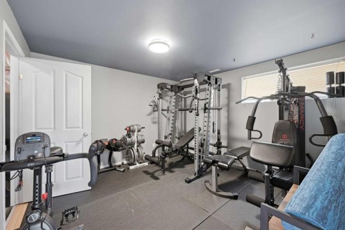 119 Bridlewood Common Sw, Calgary, AB - Indoor Photo Showing Gym Room