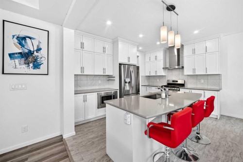 188 Carrington Crescent Nw, Calgary, AB - Indoor Photo Showing Kitchen With Upgraded Kitchen