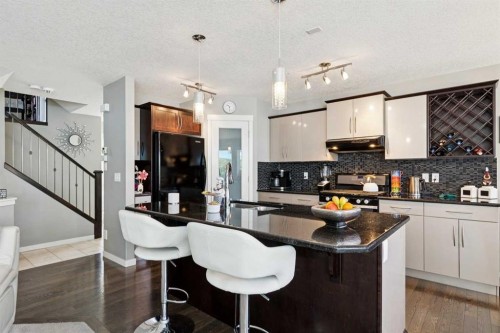 768 New Brighton Drive Se, Calgary, AB - Indoor Photo Showing Kitchen With Upgraded Kitchen