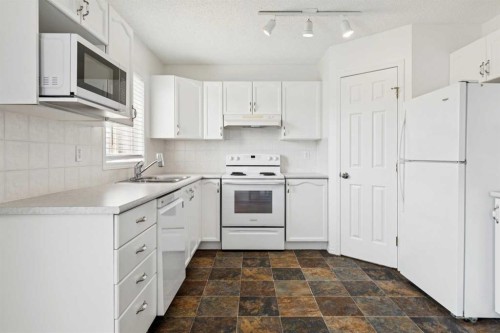 25 Coville Gardens Ne, Calgary, AB - Indoor Photo Showing Kitchen With Double Sink