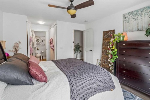 123 Riverbrook Road Se, Calgary, AB - Indoor Photo Showing Bedroom
