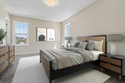 229 Fireside Drive, Cochrane, AB - Indoor Photo Showing Bedroom