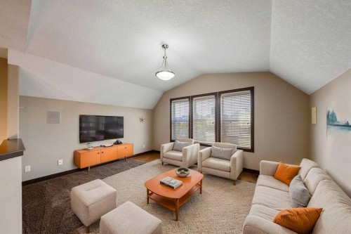 183 Cranford Green Se, Calgary, AB - Indoor Photo Showing Living Room