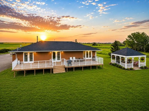 250257 Conrich Road, Rural Rocky View County, AB - Outdoor With Deck Patio Veranda With View