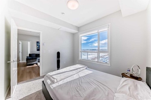 4414-550 Belmont Street Sw, Calgary, AB - Indoor Photo Showing Bedroom