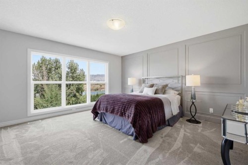 190 Riviera View, Cochrane, AB - Indoor Photo Showing Bedroom