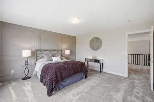 190 Riviera View, Cochrane, AB - Indoor Photo Showing Bedroom