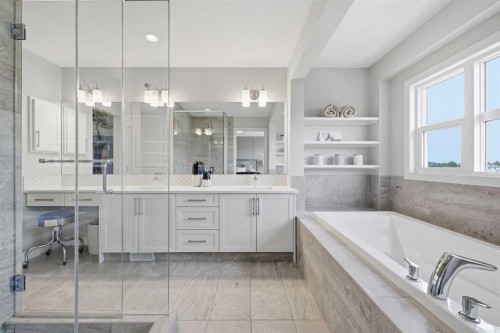 190 Riviera View, Cochrane, AB - Indoor Photo Showing Bathroom