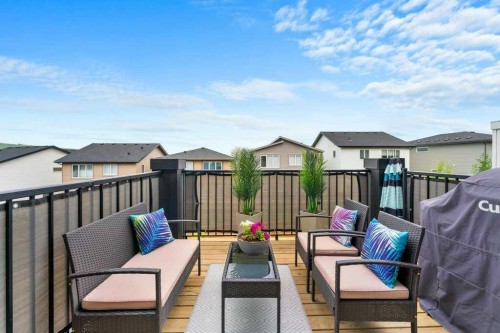 363 Precedence Hill, Cochrane, AB - Outdoor With Deck Patio Veranda With Exterior