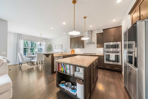 219 Auburn Springs Close Se, Calgary, AB - Indoor Photo Showing Kitchen With Upgraded Kitchen