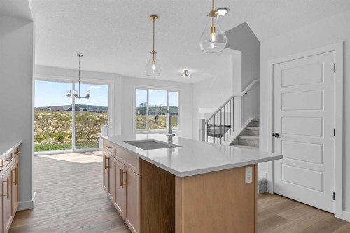 149 Creekside Street Sw, Calgary, AB - Indoor Photo Showing Kitchen With Upgraded Kitchen