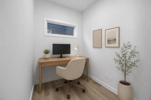 149 Creekside Street Sw, Calgary, AB - Indoor Photo Showing Office