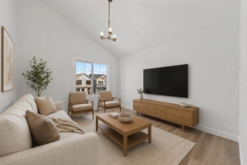 149 Creekside Street Sw, Calgary, AB - Indoor Photo Showing Living Room
