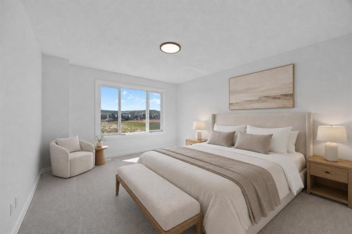149 Creekside Street Sw, Calgary, AB - Indoor Photo Showing Bedroom