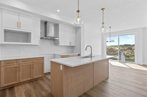 149 Creekside Street Sw, Calgary, AB - Indoor Photo Showing Kitchen With Upgraded Kitchen