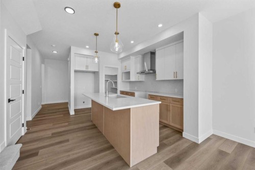 149 Creekside Street Sw, Calgary, AB - Indoor Photo Showing Kitchen With Upgraded Kitchen