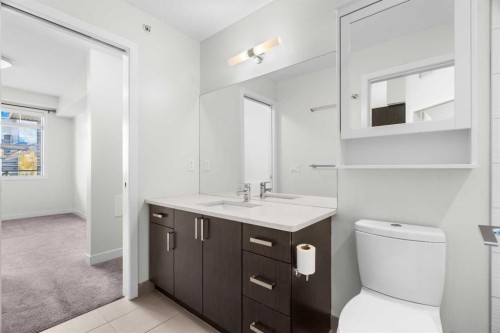 411-28 Auburn Bay Link Se, Calgary, AB - Indoor Photo Showing Bathroom