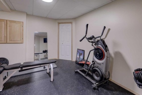 8 Canoe Road Sw, Airdrie, AB - Indoor Photo Showing Gym Room