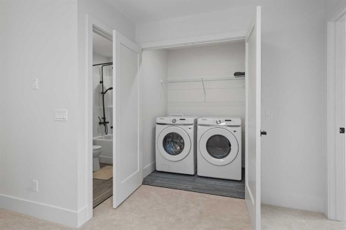 872 Sora Boulevard Se, Calgary, AB - Indoor Photo Showing Laundry Room